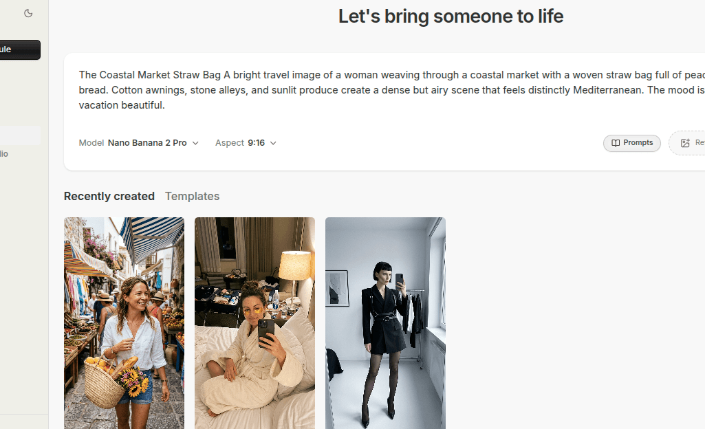 AI-generated avatar ad creative featuring a product and clean brand styling