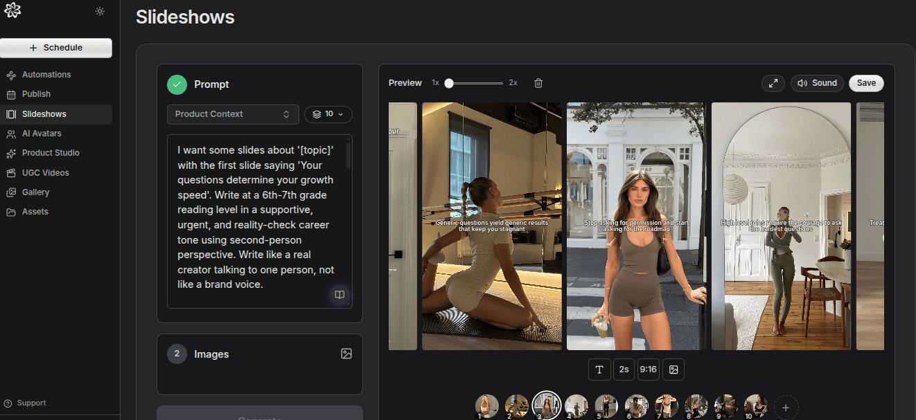 polished TikTok slideshow slide with natural-looking visual style and readable text