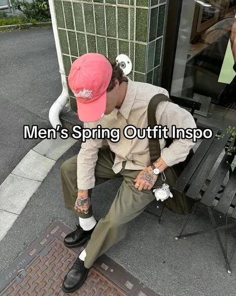 TikTok slideshow cover: Men's Spring Outfit Inspo
