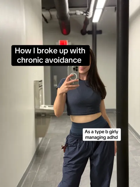 TikTok slideshow cover: How I broke up with chronic avoidance