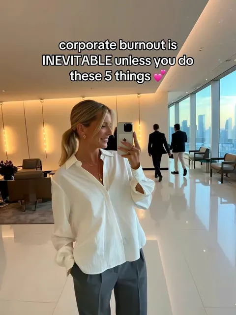 TikTok slideshow cover: 5 things to avoid corporate burnout