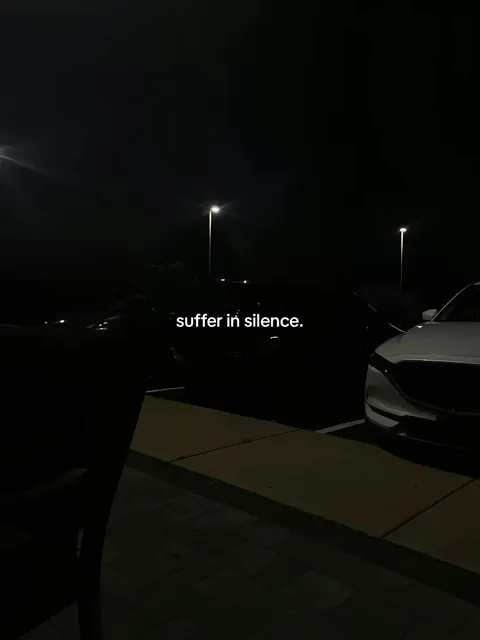 TikTok slideshow cover: suffer in silence.