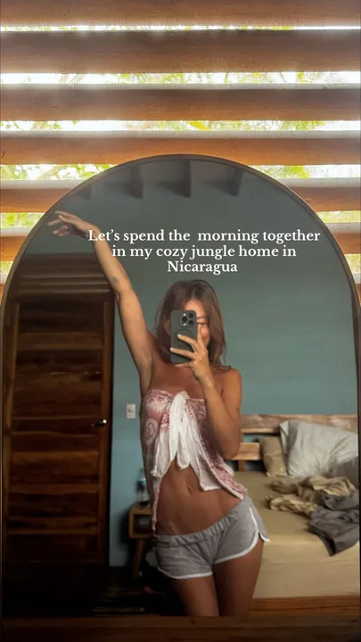 TikTok slideshow cover: Morning in Nicaragua