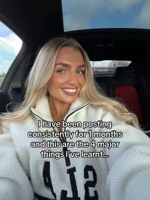 TikTok slideshow cover: Consistent Posting Lessons