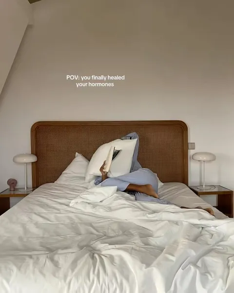 TikTok slideshow cover: POV: you finally healed your hormones