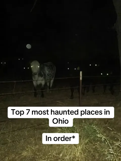 TikTok slideshow cover: Top 7 most haunted places in Ohio