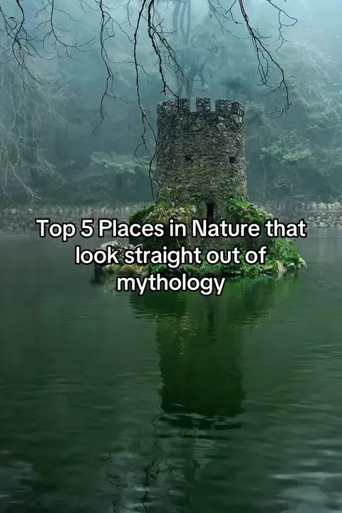 TikTok slideshow cover: Top 5 Places in Nature that look straight out of mythology