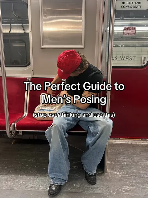 TikTok slideshow cover: The Perfect Guide to Men's Posing (stop overthinking and use this)