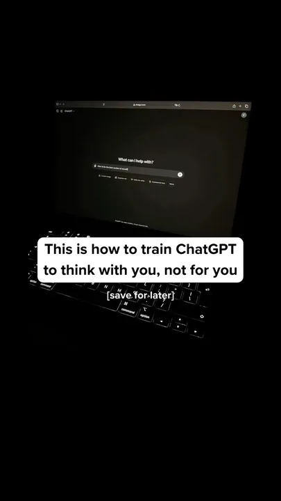 Original slideshow: How to train ChatGPT to think with you
