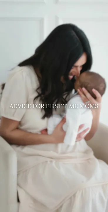 TikTok slideshow cover: Advice for first time moms