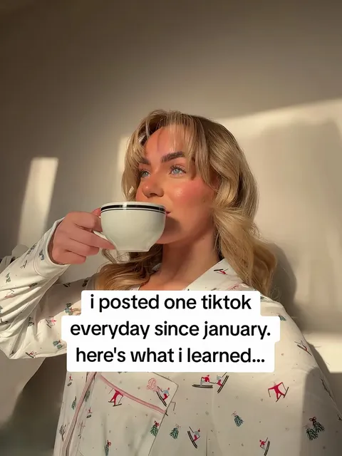 TikTok slideshow cover: TikTok Posting Lessons