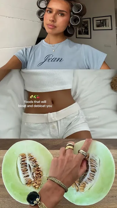 TikTok slideshow cover: Foods that will bloat and debloat you