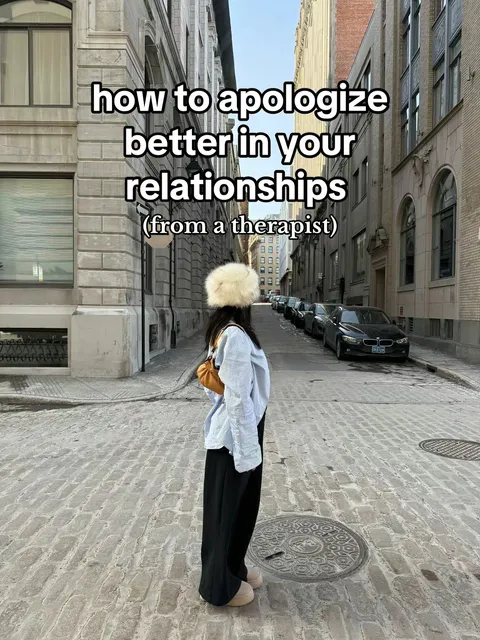 TikTok slideshow cover: How to apologize better