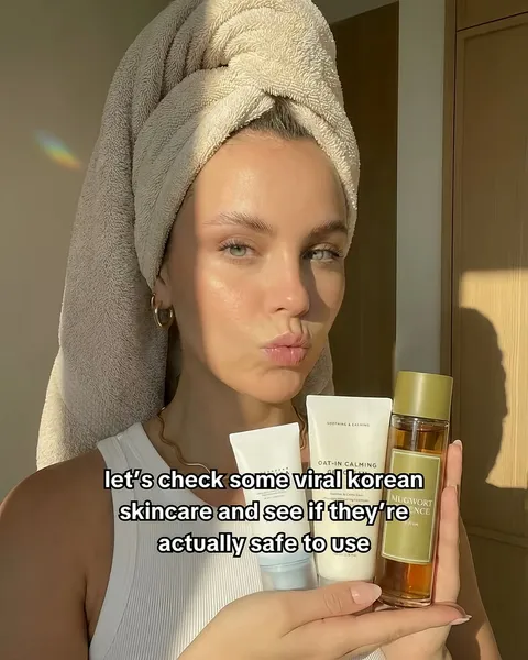 TikTok slideshow cover: let's check some viral korean skincare