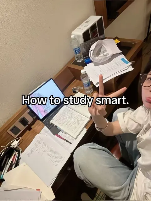 TikTok slideshow cover: How to study smart