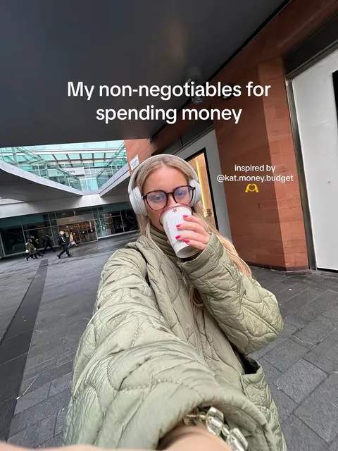 TikTok slideshow cover: My non-negotiables for spending money