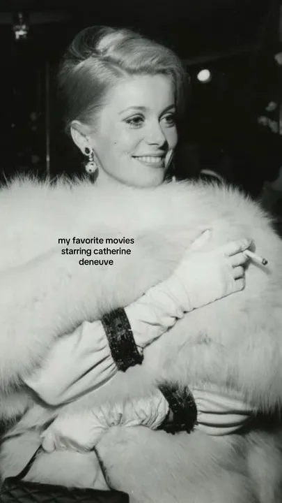 TikTok slideshow cover: my favorite movies starring catherine deneuve