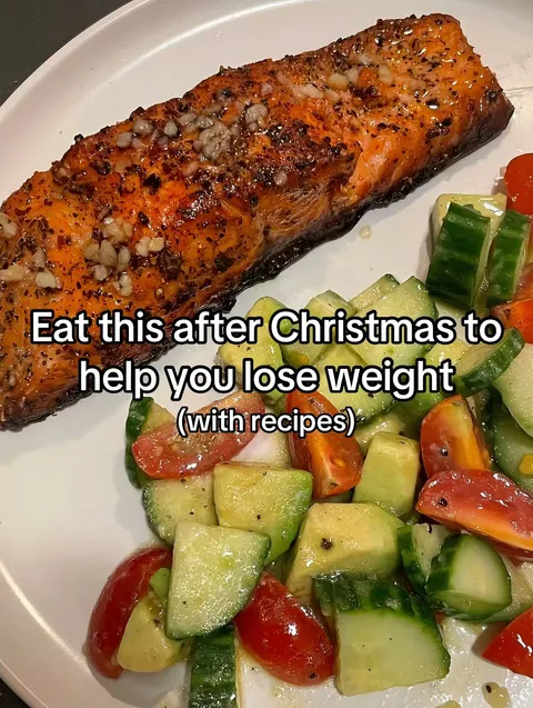 TikTok slideshow cover: Eat this after Christmas to help you lose weight
