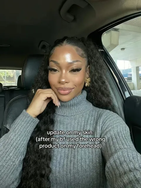 TikTok slideshow cover: update on my skin