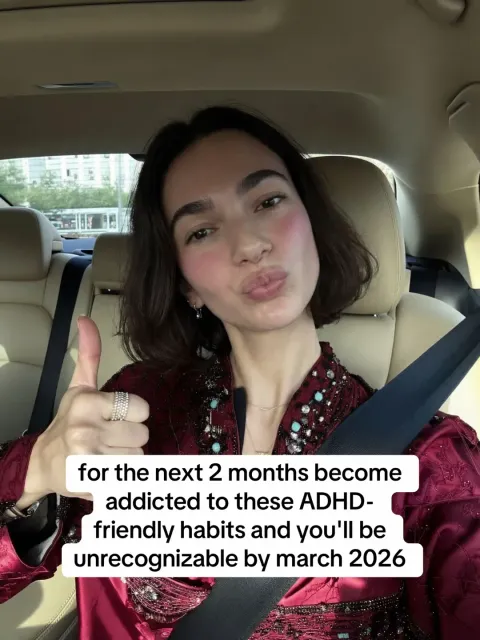 TikTok slideshow cover: ADHD-Friendly Habits