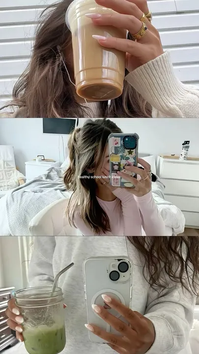 TikTok slideshow cover: Healthy school lunch ideas