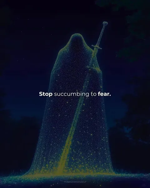 TikTok slideshow cover: Stop Succumbing to Fear