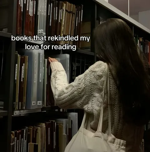 TikTok slideshow cover: Books that rekindled my love for reading