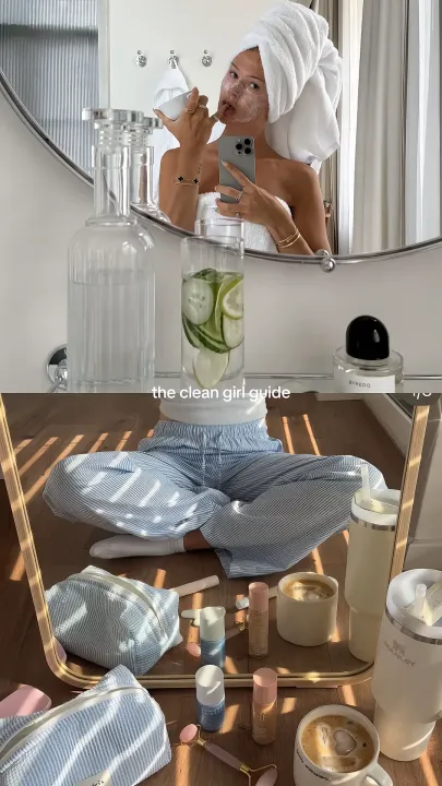 TikTok slideshow cover: The Clean Girl Guide