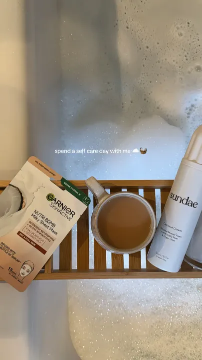 TikTok slideshow cover: Spend a self care day with me