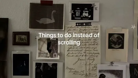 TikTok slideshow cover: Things to do instead of scrolling