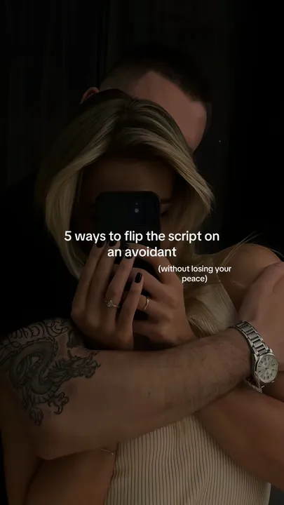 TikTok slideshow cover: Dealing with an avoidant