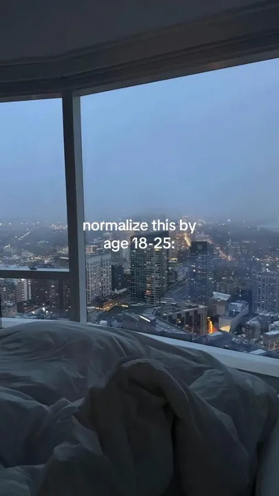 TikTok slideshow cover: normalize this by age 18-25: