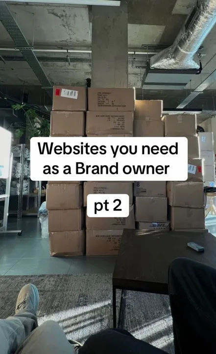 TikTok slideshow cover: Websites you need as a Brand owner pt 2