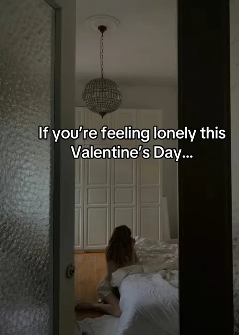 TikTok slideshow cover: If you're feeling lonely this Valentine's Day...
