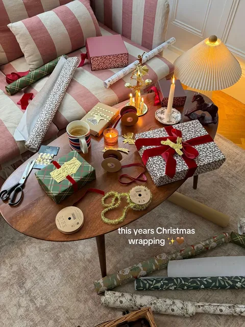 TikTok slideshow cover: This years Christmas wrapping