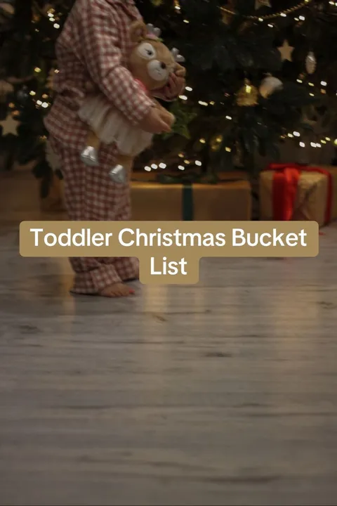 TikTok slideshow cover: Toddler Christmas Bucket List