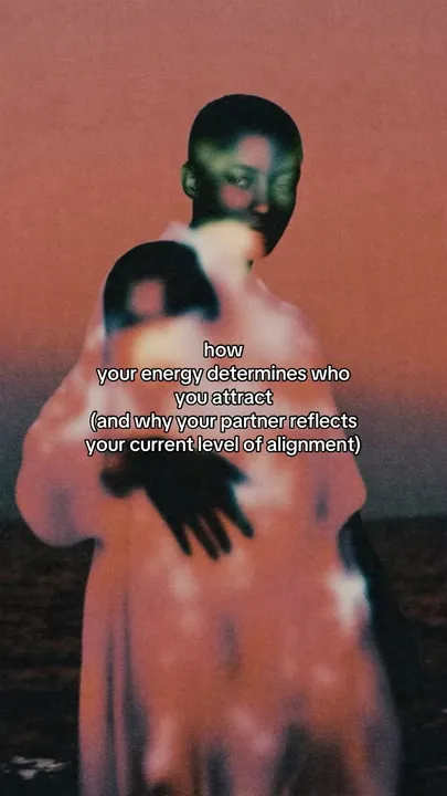 TikTok slideshow cover: How your energy determines who you attract