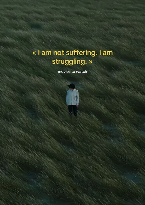 TikTok slideshow cover: I am not suffering. I am struggling.