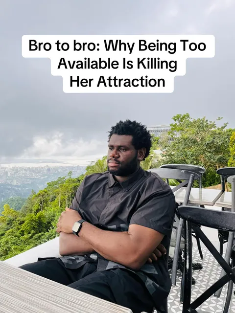 TikTok slideshow cover: Bro to bro: Why Being Too Available Is Killing Her Attraction