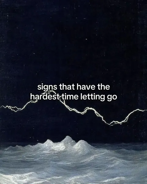 TikTok slideshow cover: signs that have the hardest time letting go