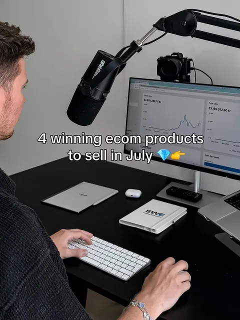 Portada del carrusel de TikTok: 4 Winning Ecom Products