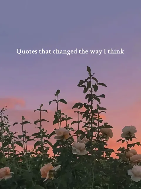 TikTok slideshow cover: Quotes that changed the way I think