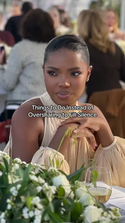 TikTok slideshow cover: Things to Do Instead of Oversharing to Fill Silence
