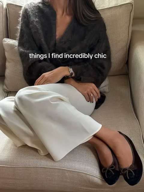 TikTok slideshow cover: Things I find incredibly chic