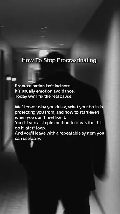 Original slideshow: How To Stop Procrastinating.
