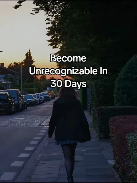 TikTok slideshow cover: Become Unrecognizable In 30 Days