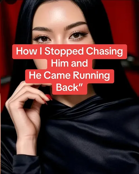 TikTok slideshow cover: How I Stopped Chasing Him and He Came Running Back