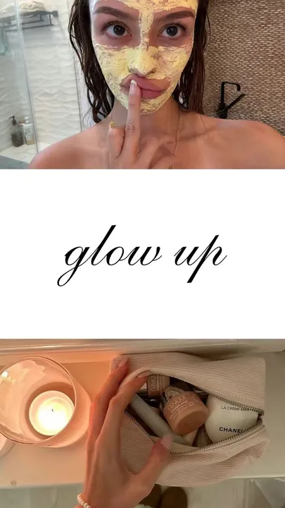 TikTok slideshow cover: Glow Up