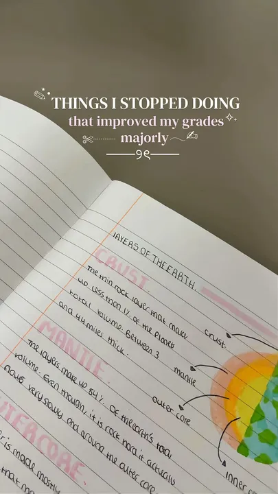 TikTok slideshow cover: Improving Grades