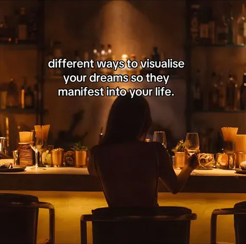TikTok slideshow cover: different ways to visualise your dreams so they manifest into your life.